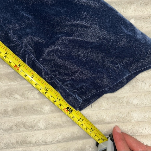 Janie and Jack Baby Girl Velvet Bow Collar Jumpsuit Blue Size 3 Toddler NWT - Picture 3 of 6